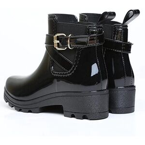 Black Ankle Rain Boots